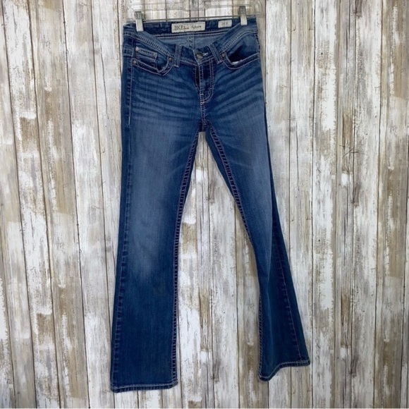 BKE Denim - BKE Culture Distressed Pockets Bootcut Jeans